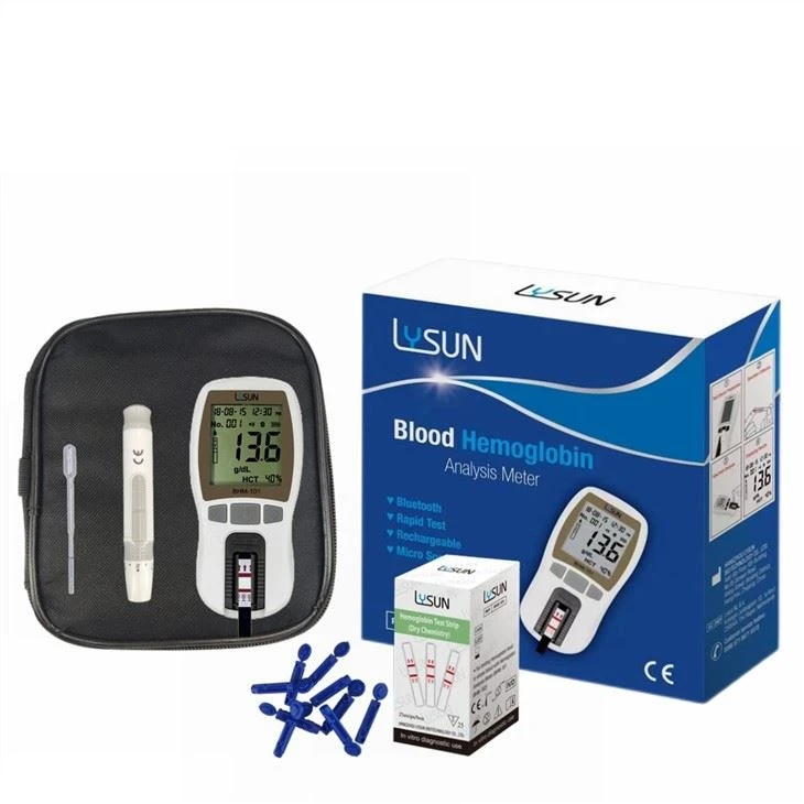 Professional Machine Hemoglobin Meter With Strips Lancets