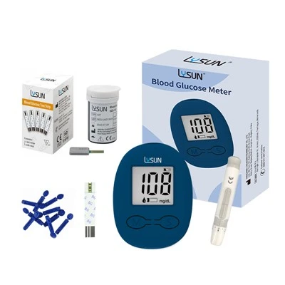 BGM-103 Kit Pemantau Gula Darah Mesin Tes Darah Pengukur Gluko Darah Digital Diabetes
