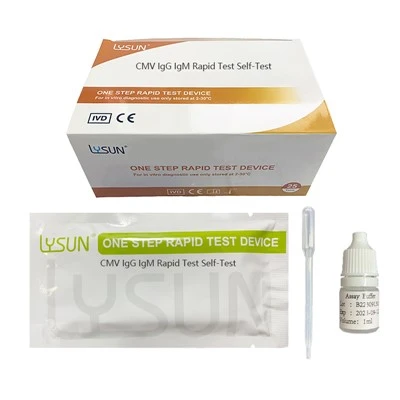 Lsun cytomegalovirus igg/igm uji cepat tes mandiri cmv-w 21- gm