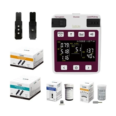 GULP -102 11 dalam 1 glukosa darah hemoglobin darah lipid fungsi ginjal monitor meteran penganalisa multi-fungsi