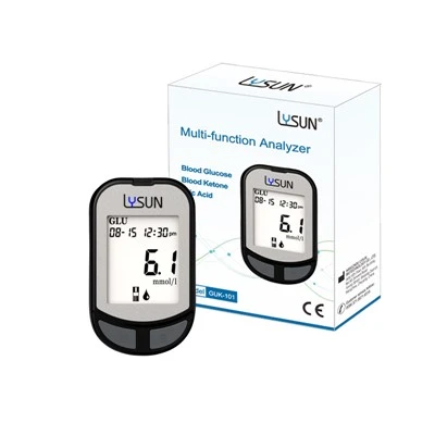 Lysun Glukosa Darah, Asam Urat, Keton Meter Darah GUK-101