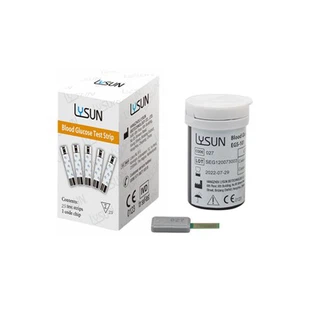 Alat Pengukur Glukosa Darah Digital Lysun Monitor Glucometer Strip Uji Glukosa Diabetes